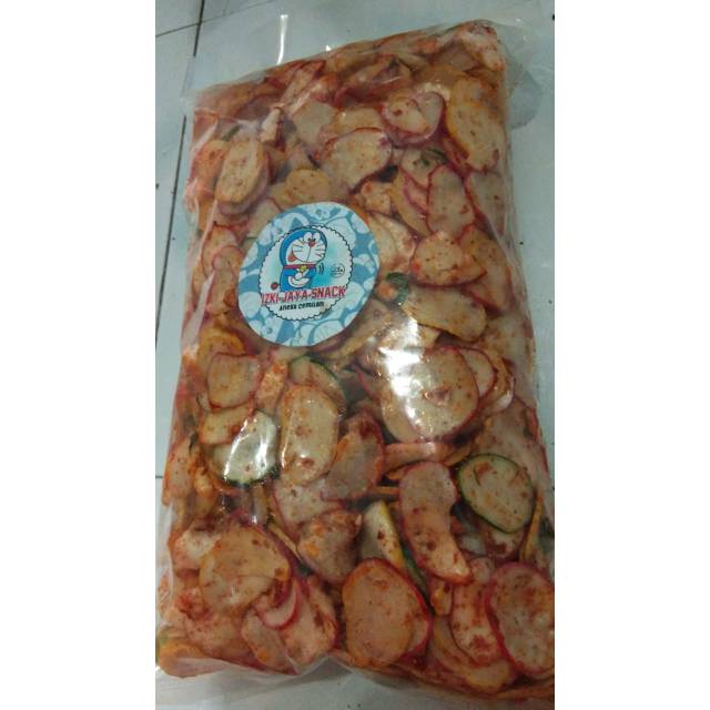 

Kerupuk seblak kemasan plastik isi 1 kg