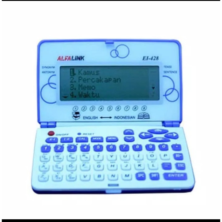 Alfalink EI-428 kamus elektronik kalkulator bahasa inggris indonesia