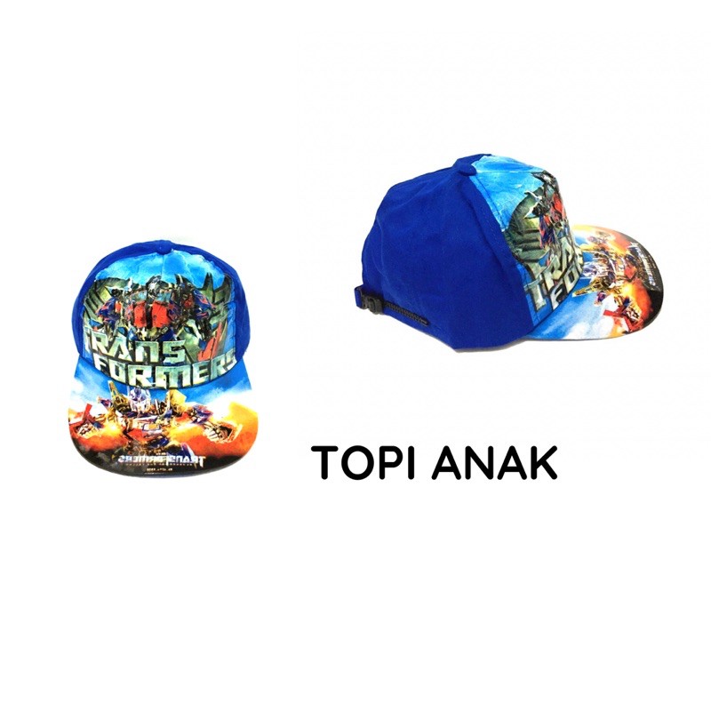 Topi Anak karakter CAR, TAYO, TOBOT, MICKEY, DORAEMON, SUPER HERO, LOL, BARBIE, dll