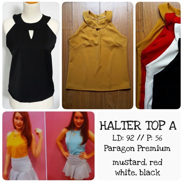 Halter top atasan premium import bangkok bkk hongkong hk obral sale baju supplier murah termurah