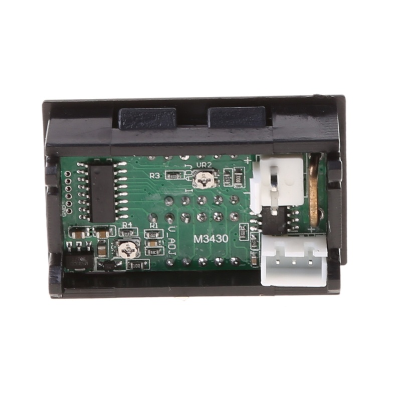 Mary Voltmeter Ammeter Digital 0.28 &quot;DC 100V 10A Amp Voltage Meter Tester 3 Bits Warna Biru + Merah