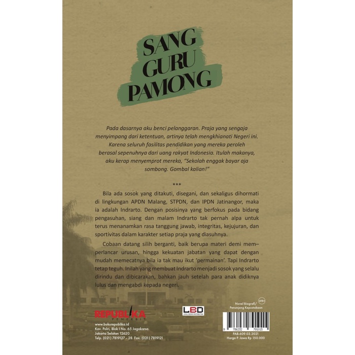 

DISKON SPESIAL BUKU BIOGRAFI SANG GURU PAMONG KEHIDUPAN - INDRARTO DAN JOSE RIZAL TERLARIS