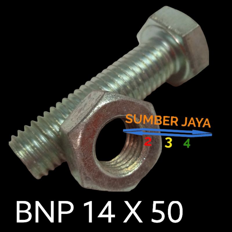 MUR BAUT BMP 14 X 50 / BNP 14 X 50 ISI 5 PCS TERMURAH