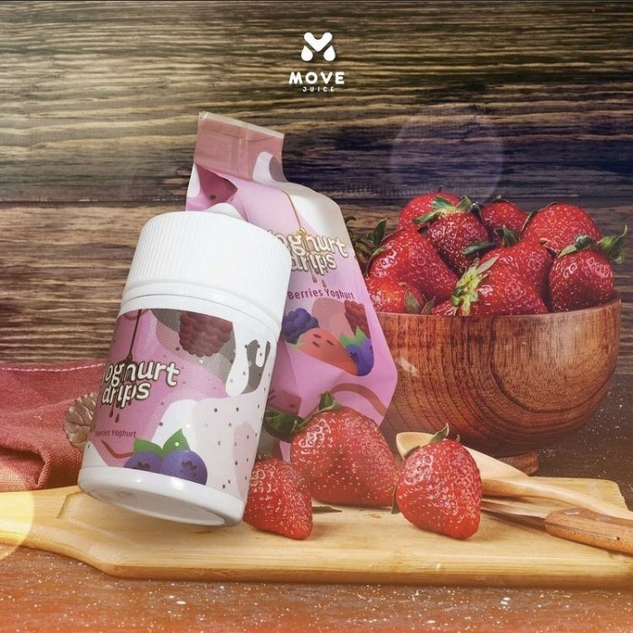 YOGHURT DRIPS V1 60ML LIQUID YOGHURT DRIPS BERRIES YOGHURT FREEBASE