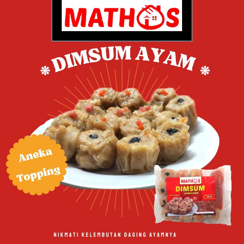 Mathos - Dimsum aneka toping isi 15 + saos