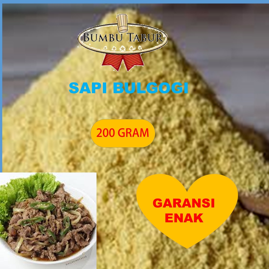

Bumbu Tabur Sapi Bulgogi Halal Berkwalitas Premium 200 gram | Aneka Bubuk Bumbu Tabur Bulgogi GAFI | BUMBU TABUR SAPI BULGOGI FOOD Bubuk Bumbu Kerupuk Popcorn Usaha Kentang Goreng Cimol