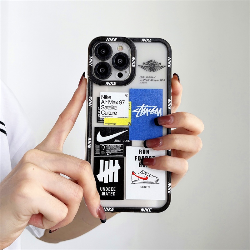Soft Case Pelindung Kamera Untuk casing Iphone 13 12 11 Pro Max Xr Xs Max X 7 8 Plus perlindungan kamera trendi case iphone