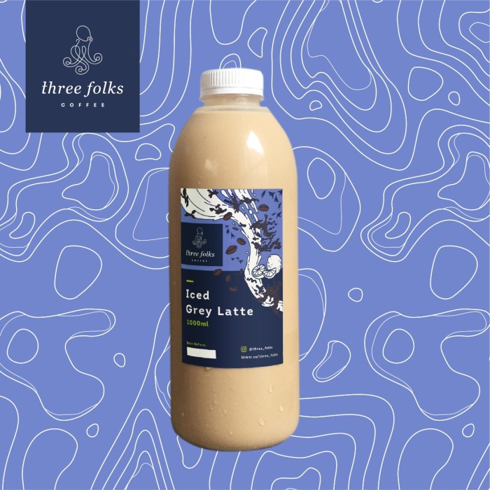 

Es Kopi Susu Three Folks Grey Latte 1 Liter F.O.L.K.S Iced Coffee - Normal