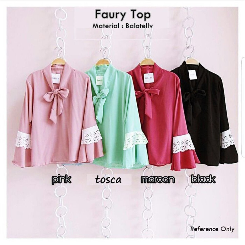 RISRUS- FAURY TOP-ATASAN WANITA -ATASAN MUSLIM-BLOUSE MUSLIM-BLOUSE WANITA