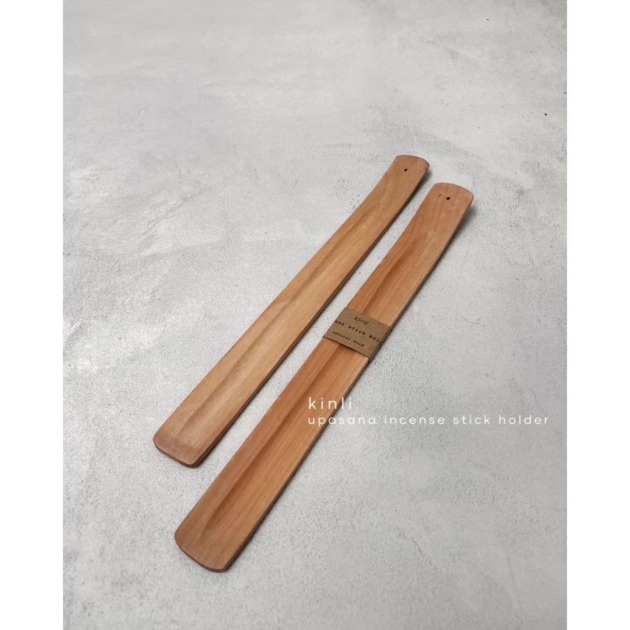 tempat dupa kayu natural wooden incense holder burner upasana