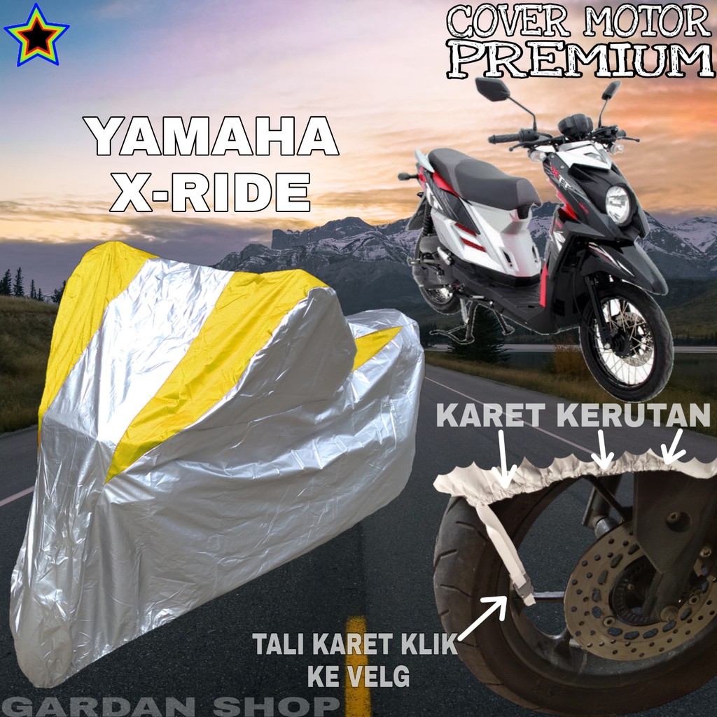 Sarung Motor YAMAHA X-RIDE Silver KUNING Body Cover Yamaha PREMIUM