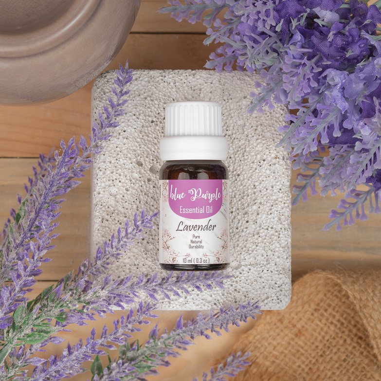 Bluepurple Essential Oil Lavender Aromatherapy Aromaterapi pengharum ruangan diffuser burner oil