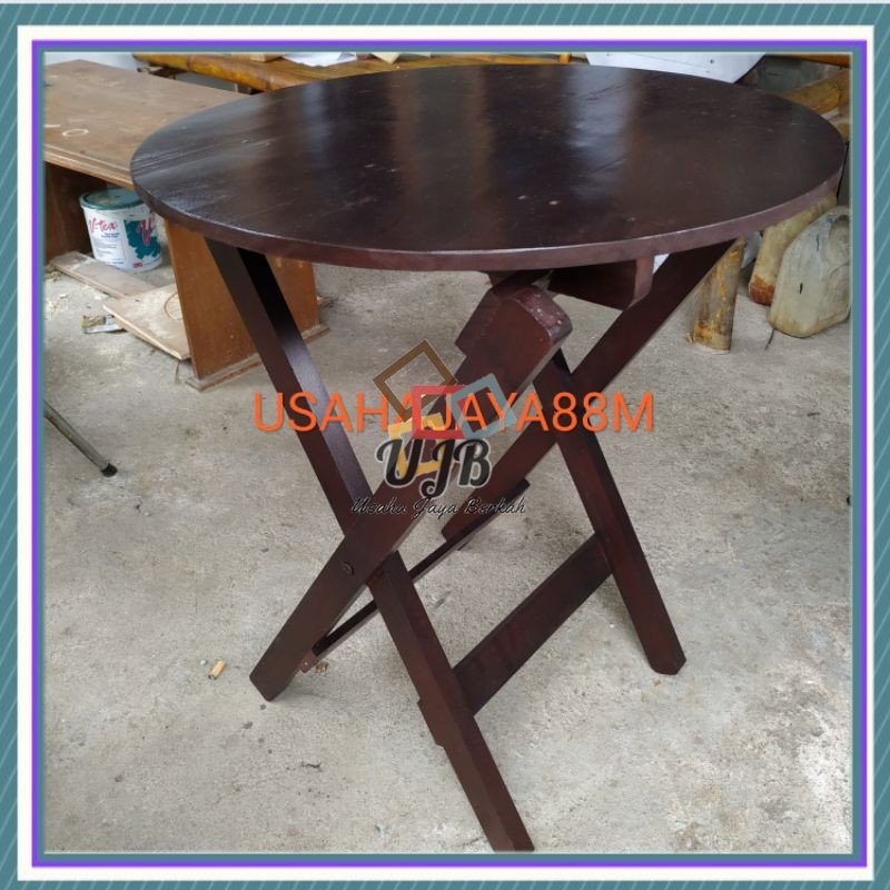 Meja Lipat kayu meja kafe meja teras meja santai bisa dilipat