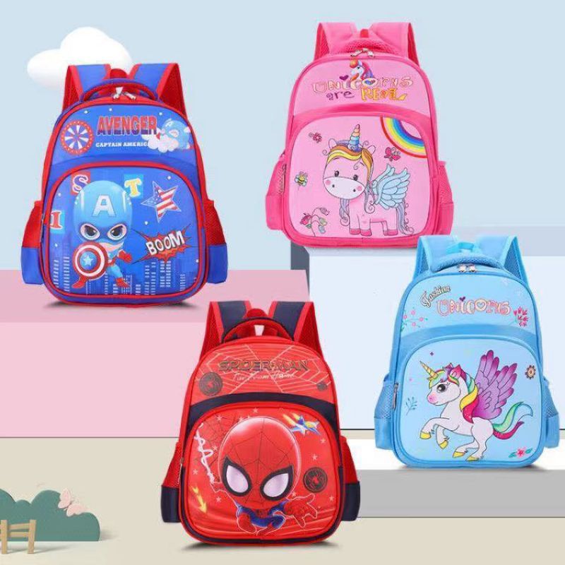 ETALASE W/TAS SEKOLAH PAUD/TAS ANAK TK/TAS ANAK IMPORT MODEL TERBARU BAHAN WATERPROOF/TAS IMPORT/TAS PAUD/TAS PG/TAS ANAK SEKOLAH MODEL BARU/TAS IMPORT TK/TAS ANAK PAUD TK SPIDERMAN CAPTAIN AMERIKA BATMAN SUPERMAN  PAW PATROL ULTRAMAN IRON MAN IMPORT BARU