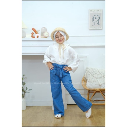 Celana Kulot Jeans Anak Perempuan Umur 8 -12 Tahun | Jeans Anak Perempuan I Celana Panjang Anak Cewek