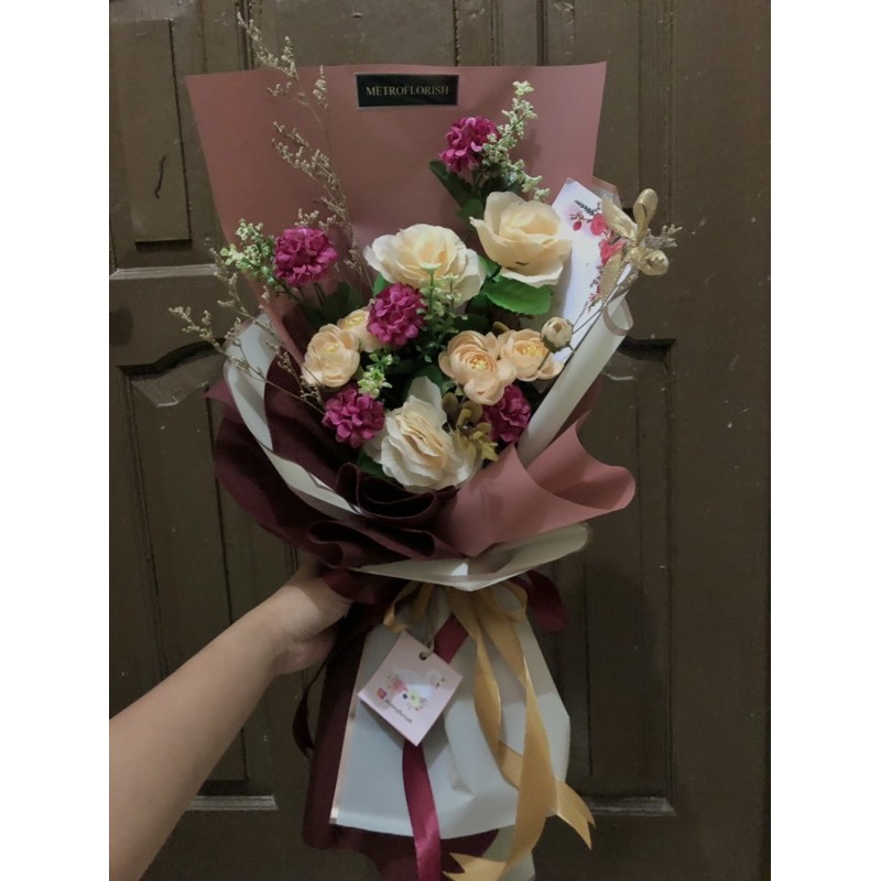 buket bunga artificial 80000/ buket artificial / buket bunga wisuda / buket bunga