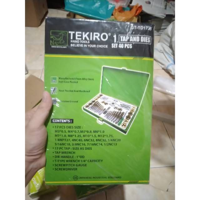 TEKIRO tap and dies 40pcs tap and die set 40 pcs ORIGINAL