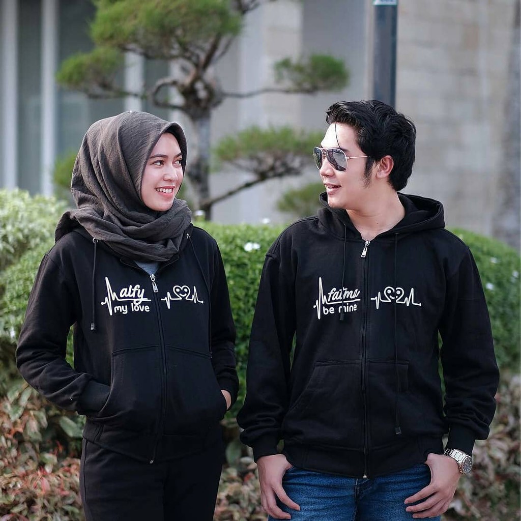 jaket hoodie couple