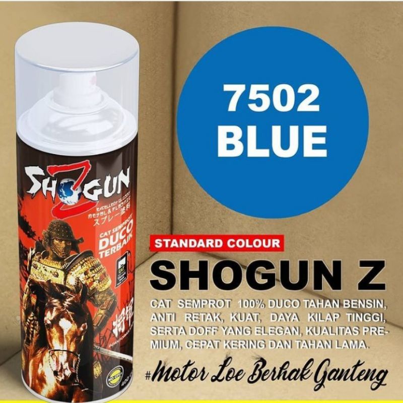 

Cat Semprot Shogun Z Blue / biru 7502 - Pilok Pylox pilog pilok