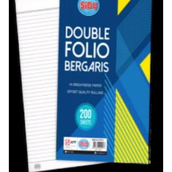 

Kertas double folio bergaris sinar dunia 10 lembar