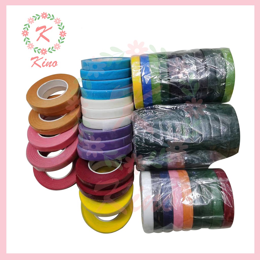 

Floral Tape Lakban Perekat - 30 yard Isolasi Selotip Multifungsi Lem Perekat 2 Sisi
