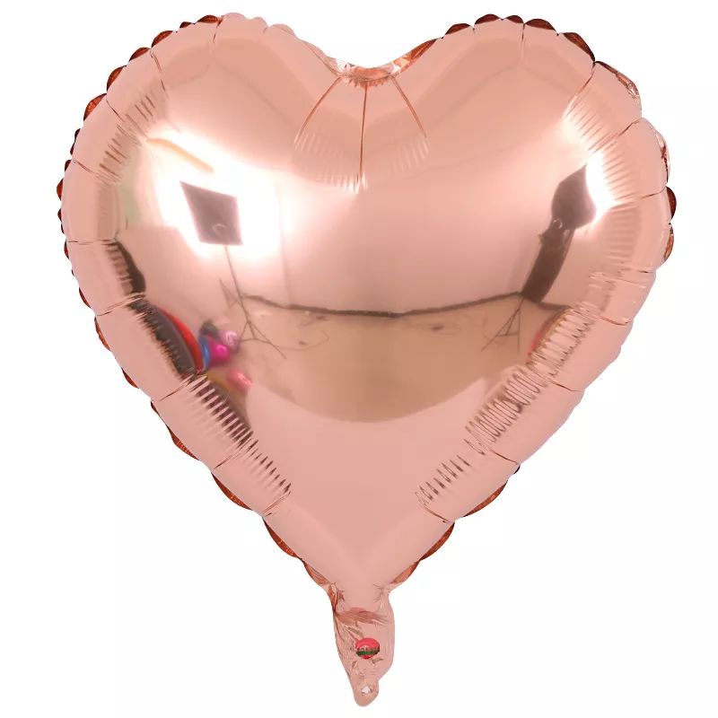 Balon foil love / balon foil hati /bentuk hati Rose gold 40cm