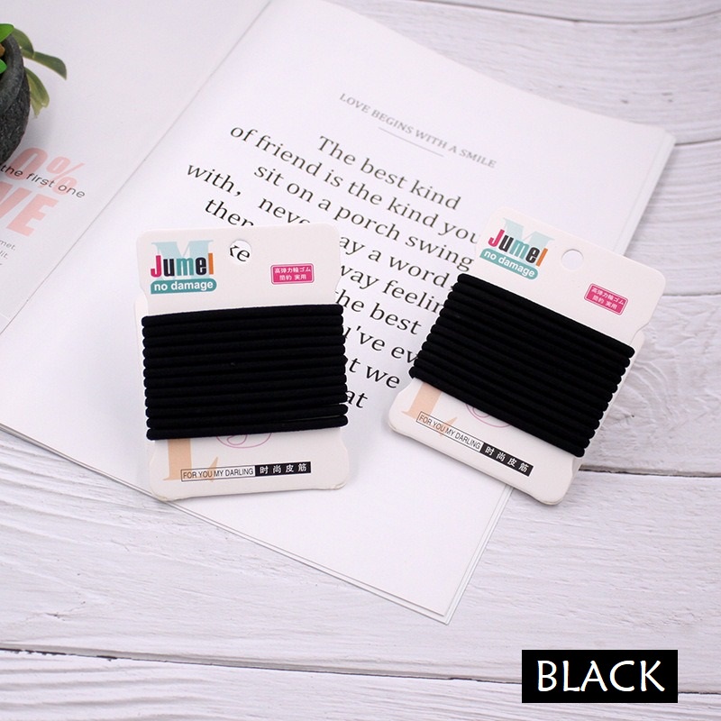 [12pcs] Ikat Rambut Ponytail Korea Set isi 12 pcs / Karet Rambut / Kuncir Rambut Warna Warni-7