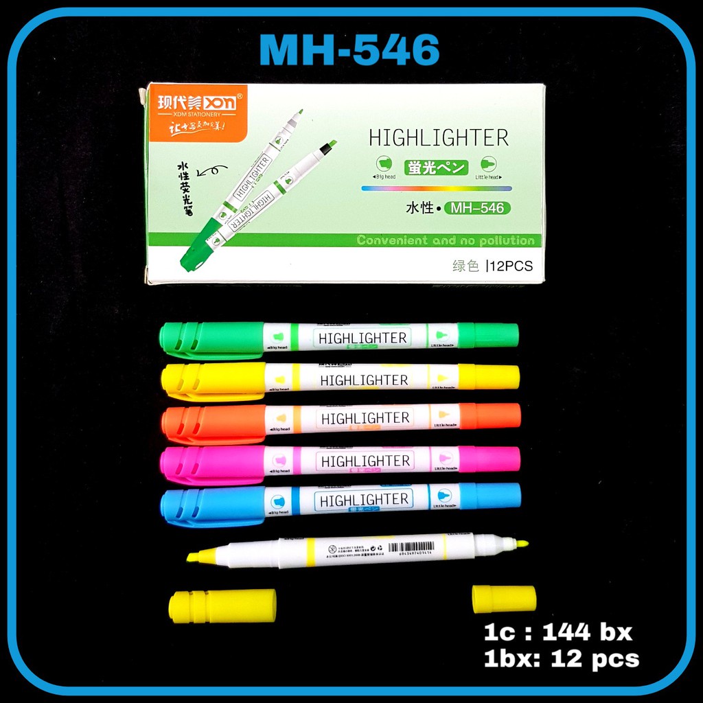 

MJ Highlighter Pen XDM MH-546 / Fluorescent Pen / Stabilo
