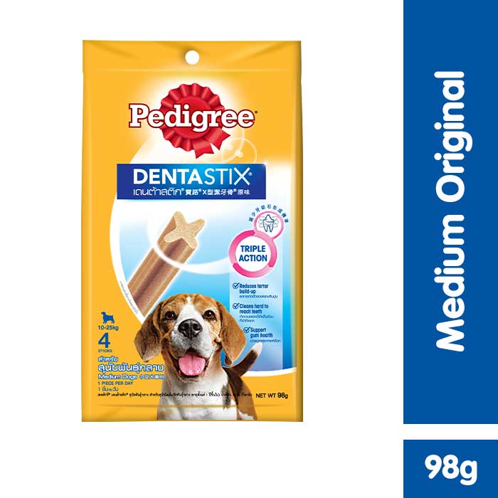 PEDIGREE® Dentastix Medium Snack Anjing 98 g - Isi 3