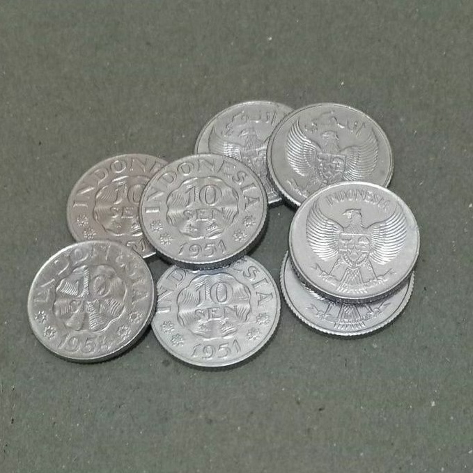 Koin Kuno 10 Sen Garuda Pancasila