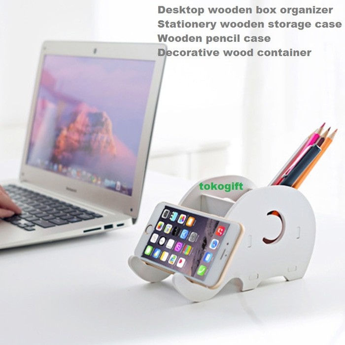 

Tempat Pencil & Pulpen HP Motif Gajah Rak multi Fungsi Serba Guna Lucu