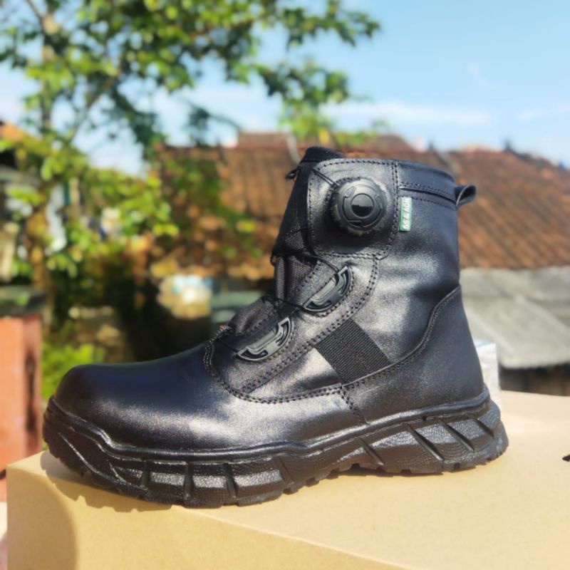 Sepatu PDL Tali Putar Midtrack Sepatu PDL DISHUB DAL OPS Sepatu PDL POLANTAS POLRI DLL