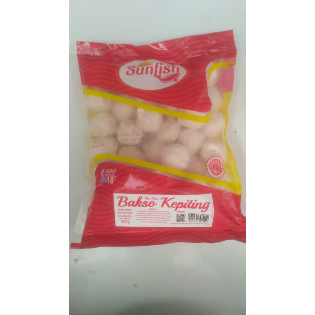 

Sunfish Baso Kepiting 500 gr