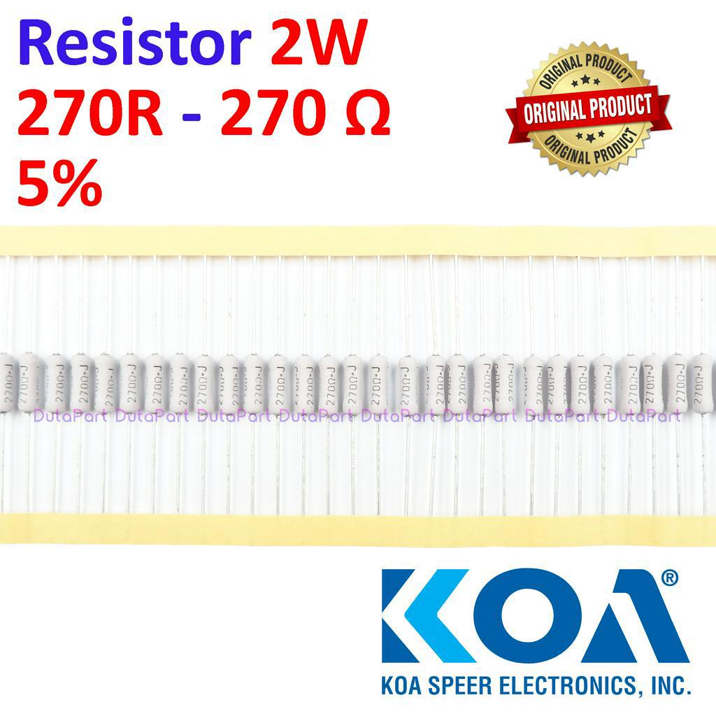 Resistor 270 Ohm 2 Watt 5% ORIGINAL KOA 2W 270R HIGH QUALITY