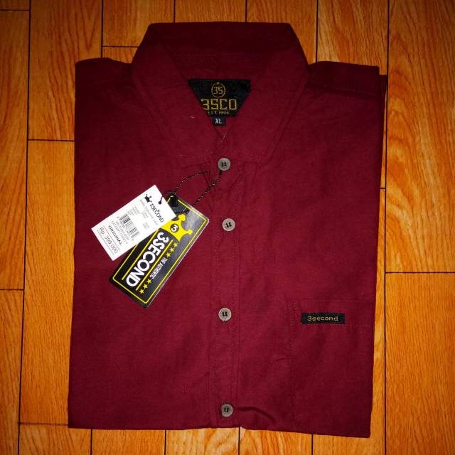 Kemeja cowok panjang/3Second