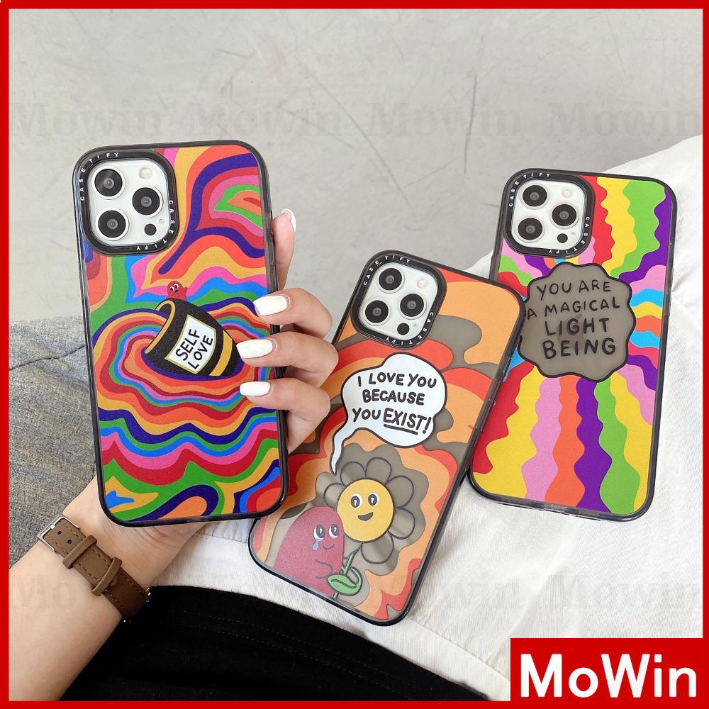 Mowin - iPhone Case Silicone Soft Case Clear Case Black Grey Shockproof Camera Frame Rainbow For iPhone 12 Pro Max iPhone 11 iPhone 7 8 Plus Pro X XS Max mini SE2020 7 8 11 iphone Xr 8plus 7plus 12 MAX