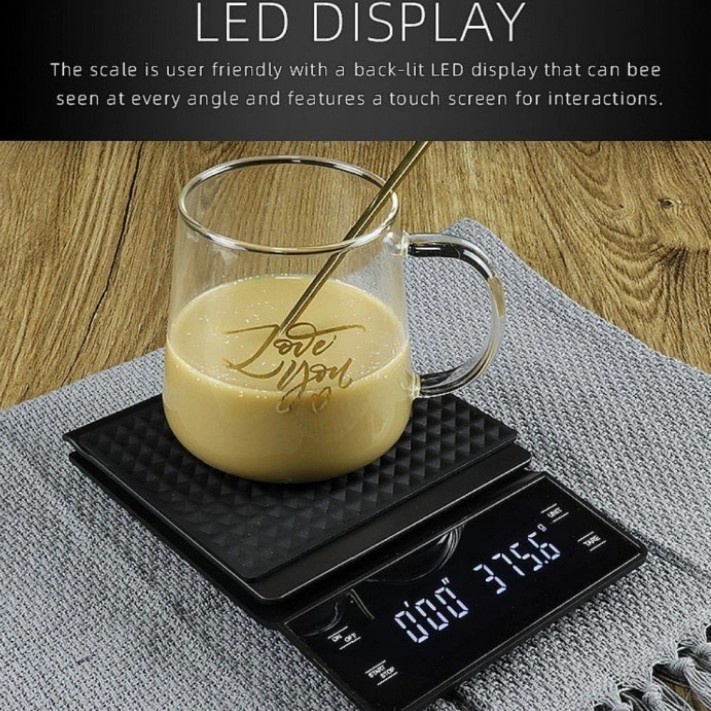 IDEALIFE IL-500A Digital Coffee Scale 3Kg/0.1GR - Timbangan Kopi