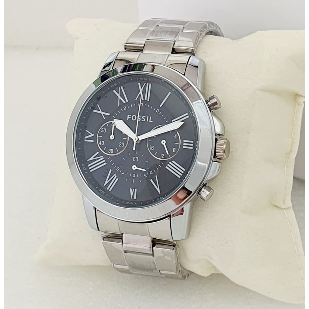 Jam Tangan Pria Fs4735 Ui Tanggal Aktif Rantai Free Box & Baterai