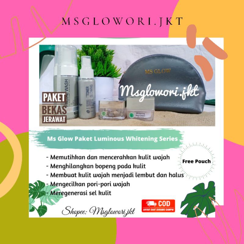 Ms Glow Paket Ultimate series menghilangkan flek hitam