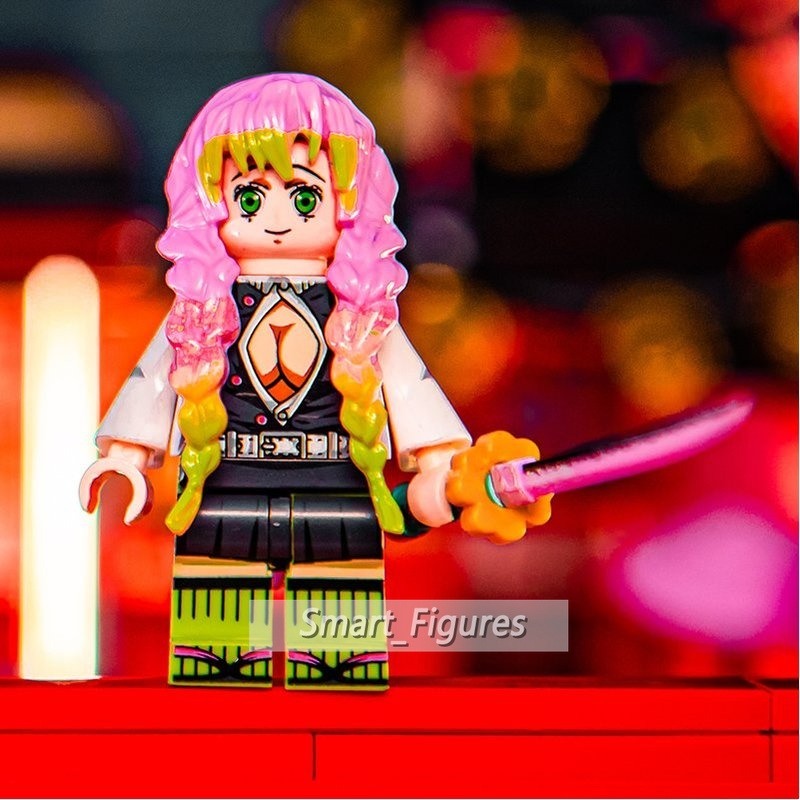 Mainan Action Figure Demon Slayer Minifigures Tokitou Muichirou Tsuyuri Kanao Uzui Tengen KF6146