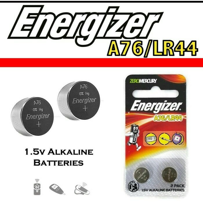 Baterai Energizer LR44 A76 Isi 2 Battery Kancing