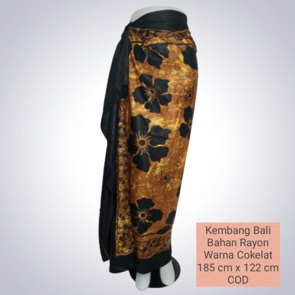 Kain Pantai Kembang Bali Katun Rayon 185 cm /122 cm Sembilanmode