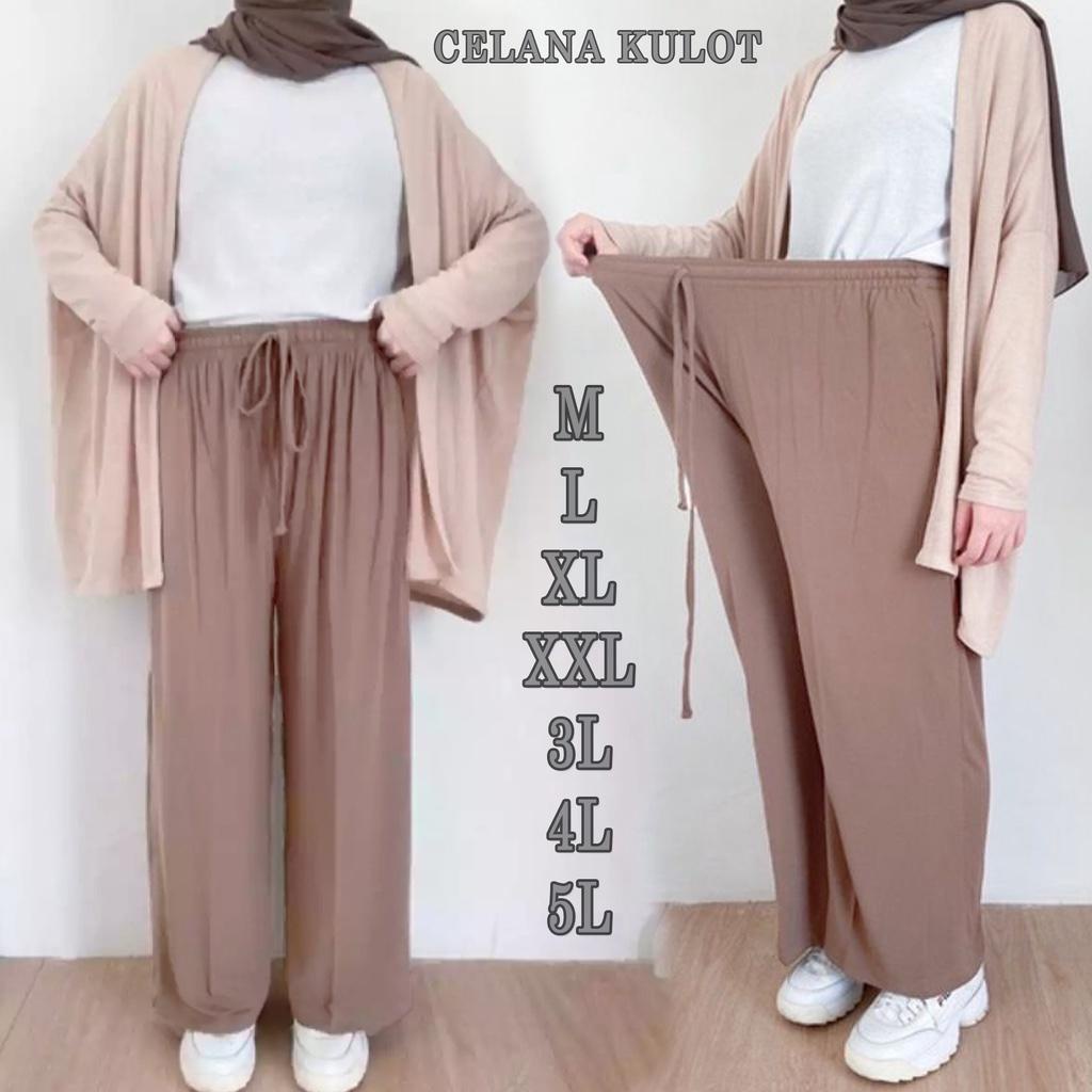 3pc CELANA KULOT JERSEY JUMBO MUAT 90KG