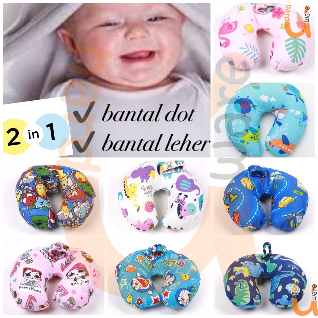 2in1 Bantal Dot Botol Susu Bayi bantal menyusui leher minum susu peang bayi multifungsi bantal leher