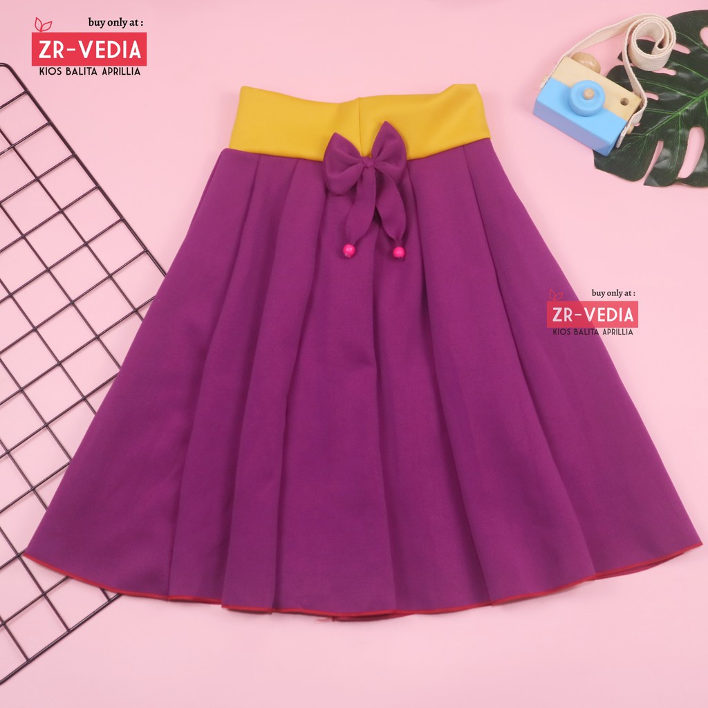 [POLOS] Rok Pita Bianca uk 8-10 Tahun / Skirt Polos Import Motif Anak Perempuan Cewek Skirt Pendek