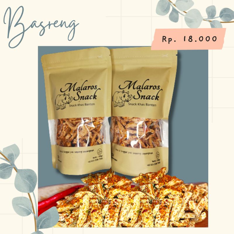 

BASRENG DAUN JERUK PEDAS GURIH 150gr/Basreng pedas Khas Banten