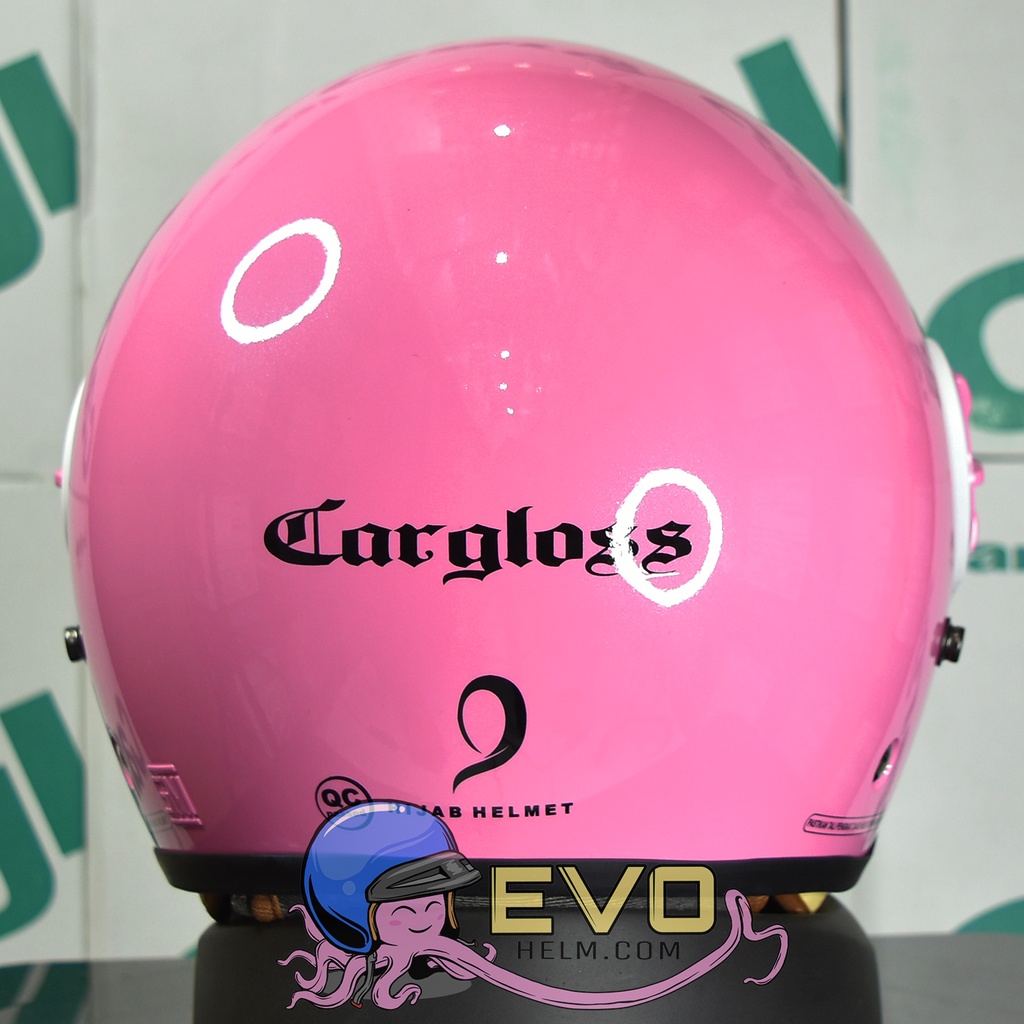 HELM CARGLOSS YRH HIJAB &quot;ORI&quot; - PINK PASTEL METALIC