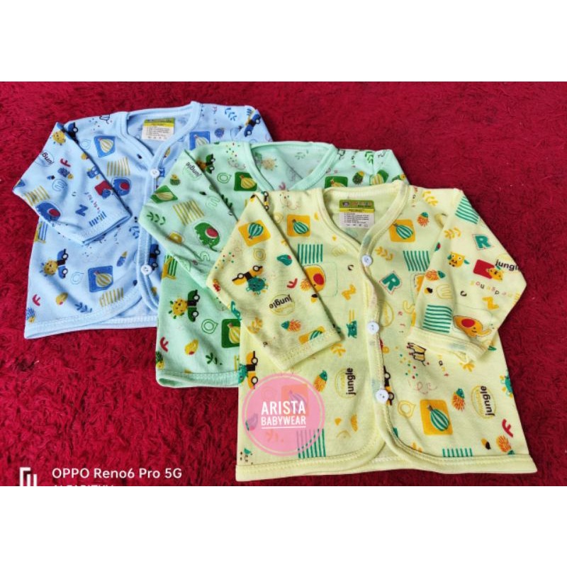 ARISTA BABY - (3pcs) Baju bayi BIS Fullwarna motif JUNGLE