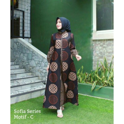 Ms Gamis Batik Sriwedari Maxi Bumil / Busui Katun Halus Allsize Termurah