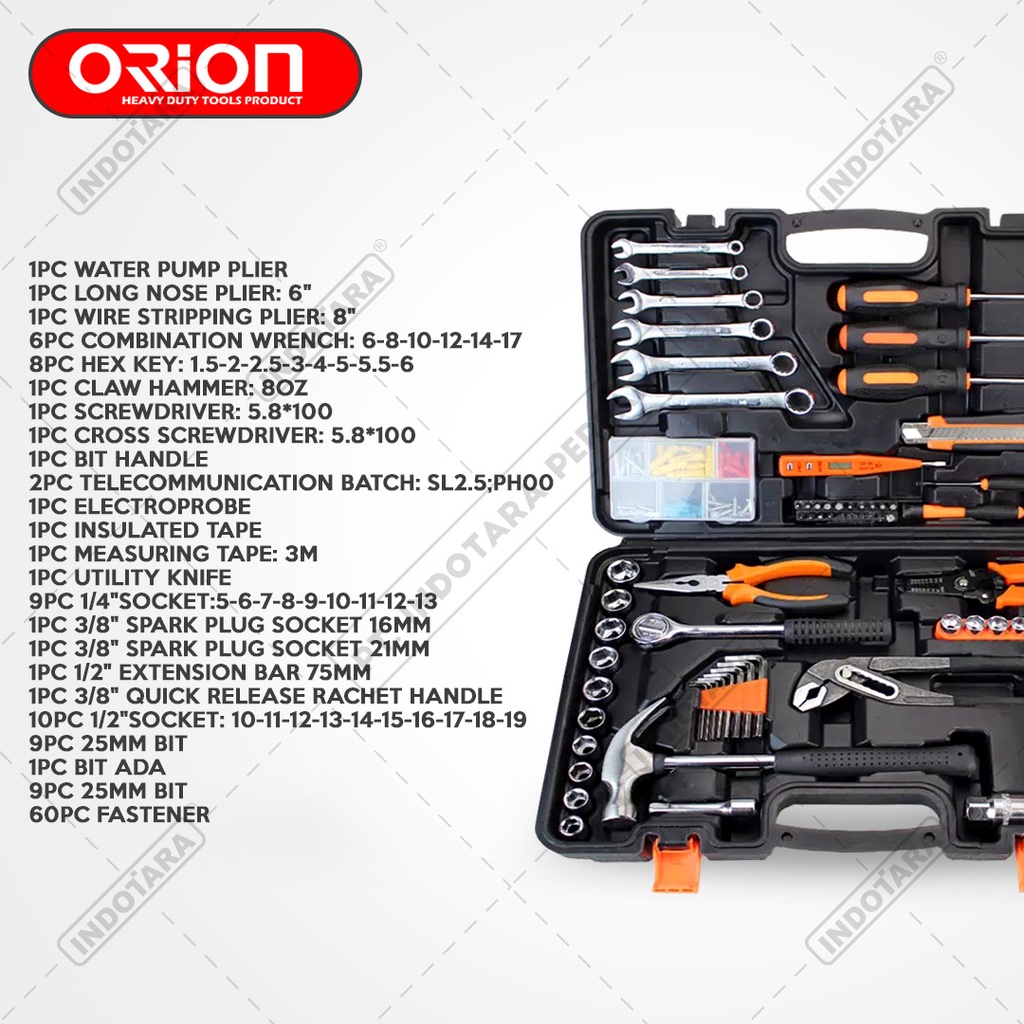 Hand Toolset / Tool Kit Set / Toolkit Toolbox Orion TR-006-4